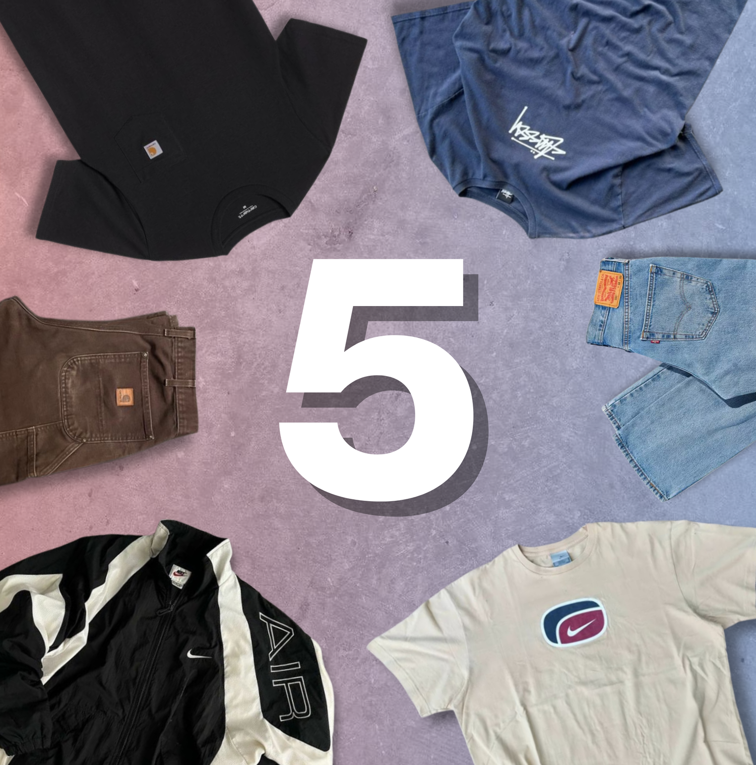 🦁 5-Piece Box - Unboxd® - Vintage & Streetwear